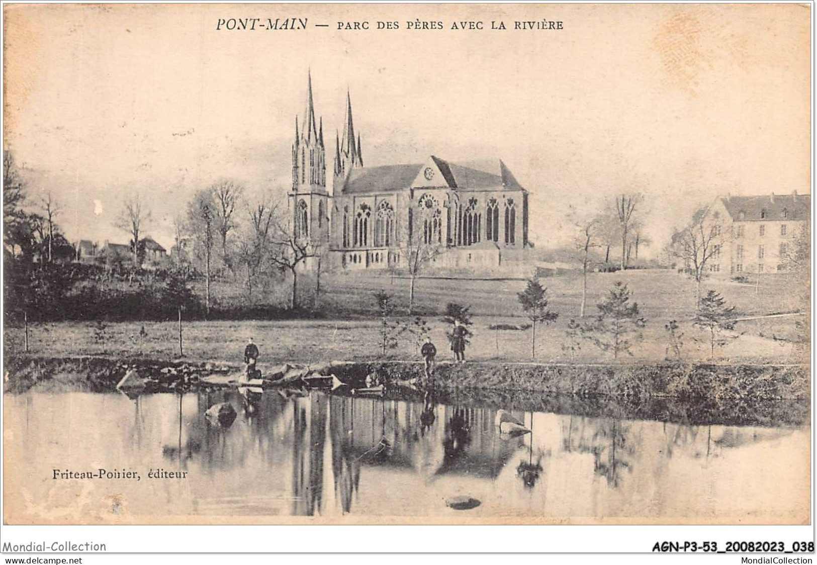 AGNP3-0184-53 - PONTMAIN - Parc Des Pères Avec La Rvière - Pontmain