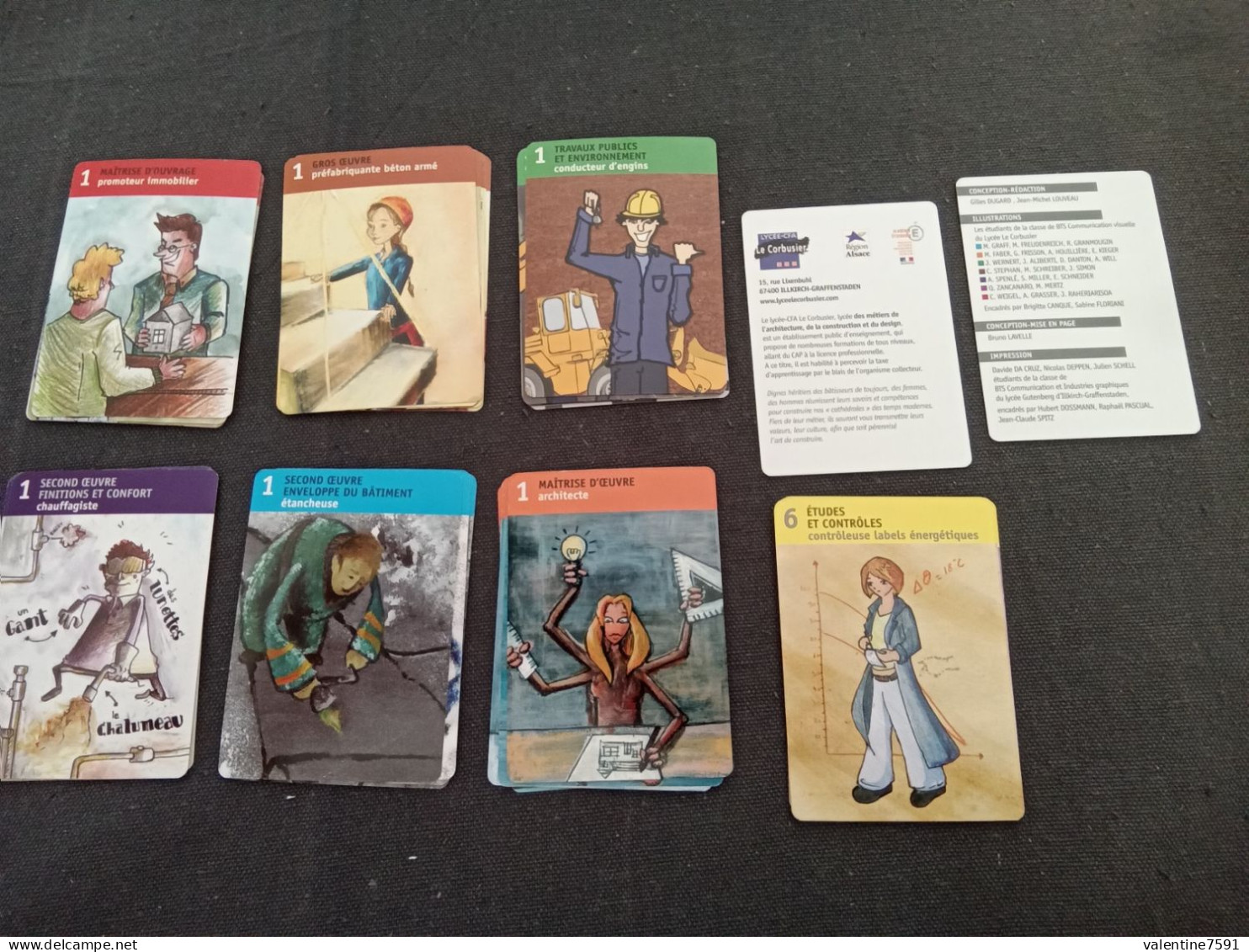 Jeu  De Cartes 7 FAMILLES    " Métiers De La Construction FFB"   Bon Etat   Net  5 - Cartes à Jouer Classiques