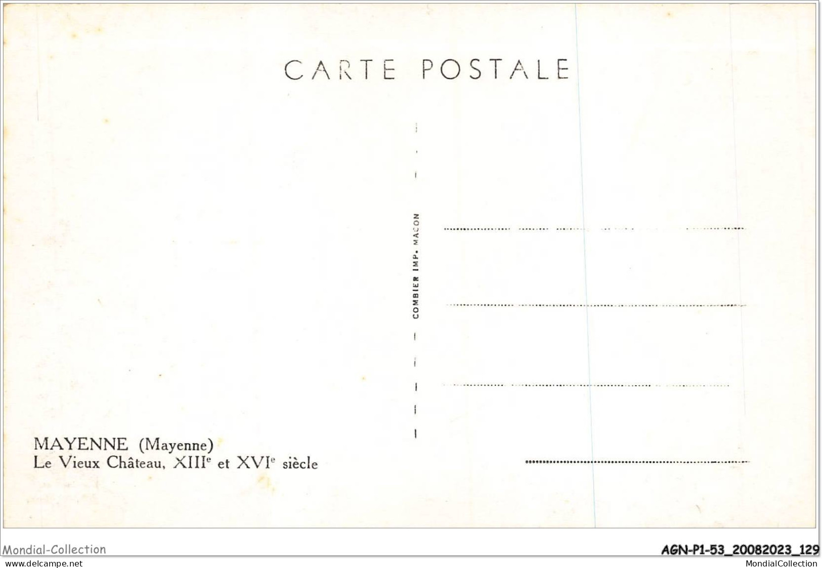 AGNP1-0065-53 - MAYENNE - Le Vieux Chateau XIIIe Et XVIe Siècle - Mayenne