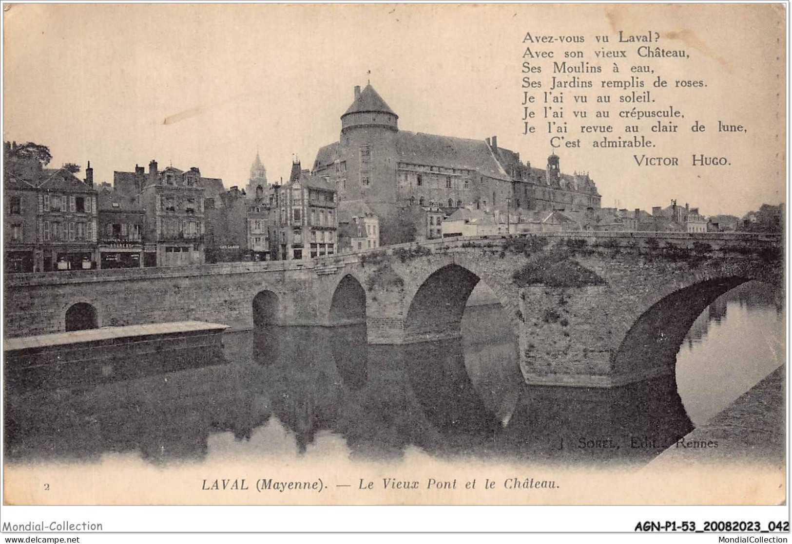 AGNP1-0022-53 - LAVAL - Le Vieux Pont Et Le Chateau - Laval