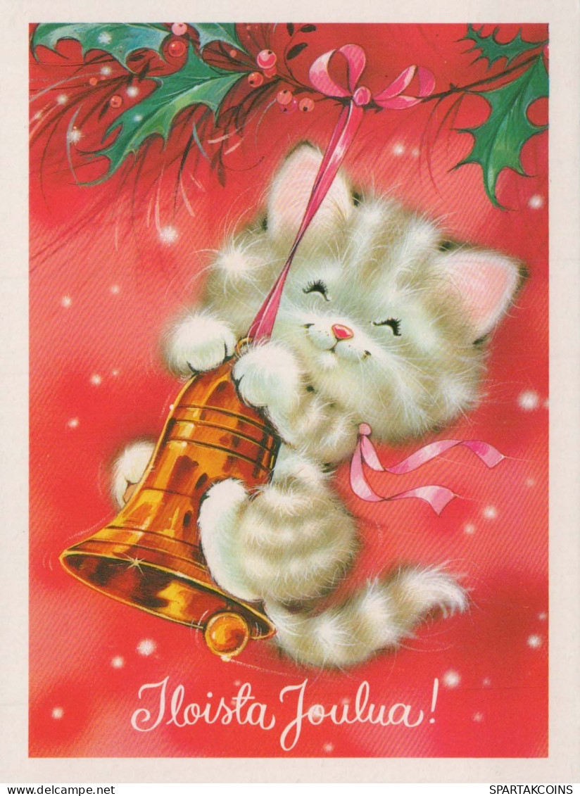KATZE MIEZEKATZE Tier Vintage Ansichtskarte Postkarte CPSM #PBQ792.A - Katzen