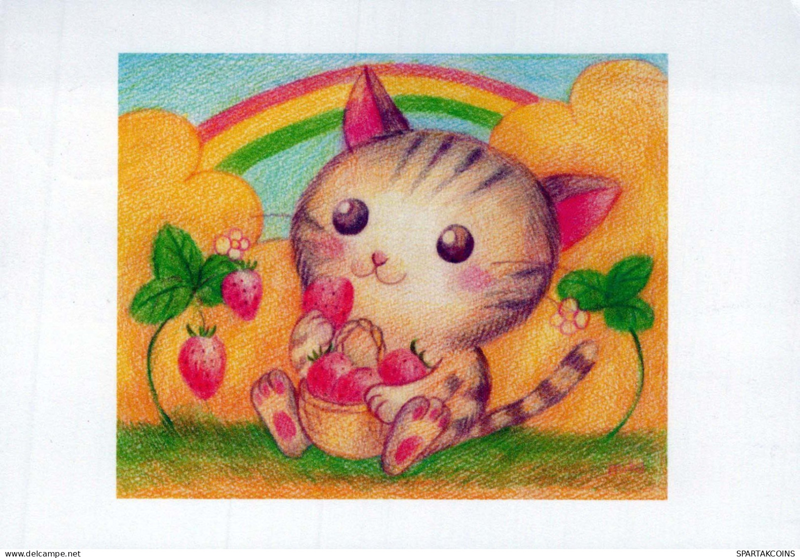 CAT KITTY Animals Vintage Postcard CPSM #PBQ733.A - Gatos