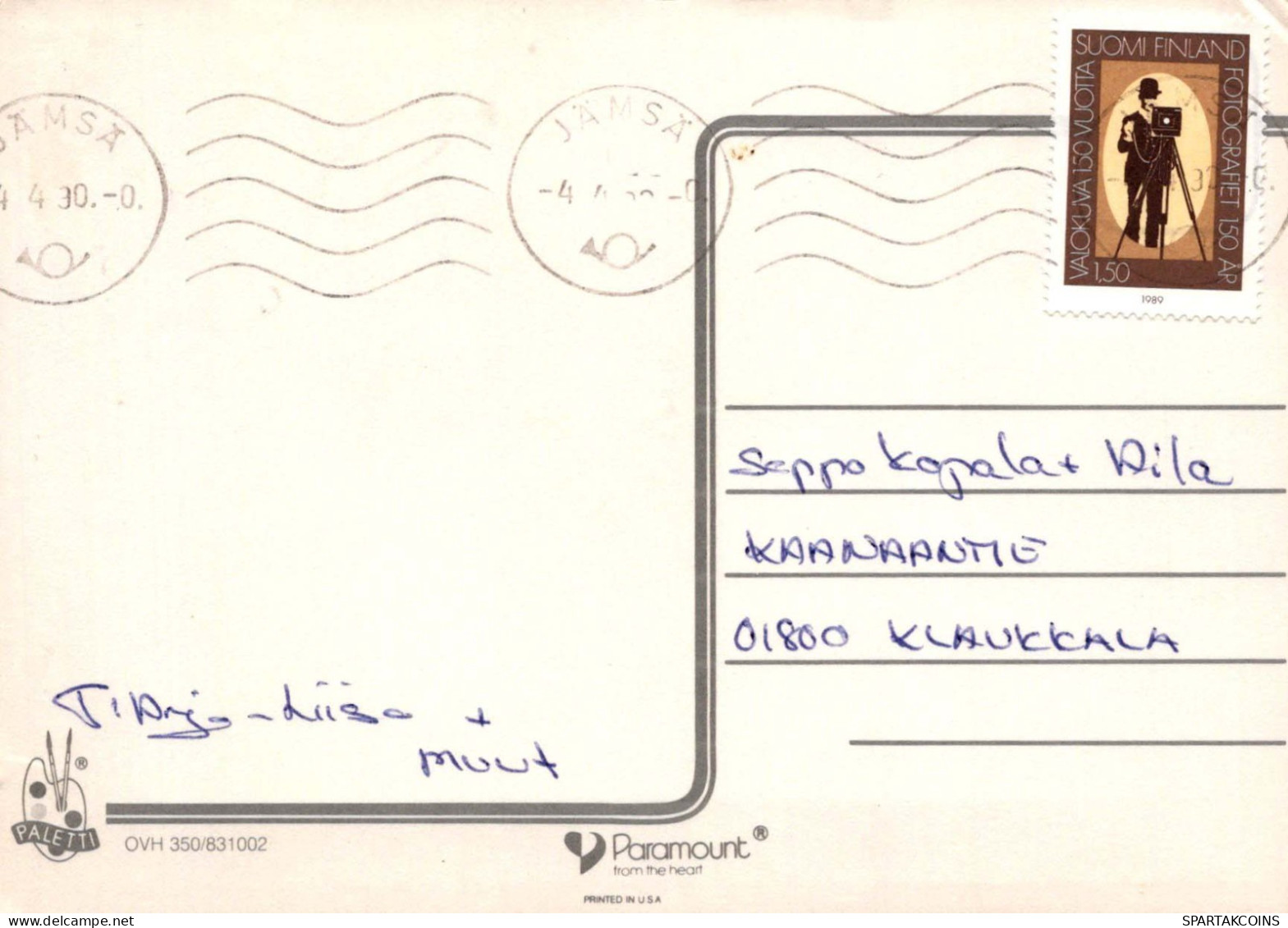 PERRO Animales Vintage Tarjeta Postal CPSM #PBQ699.A - Honden