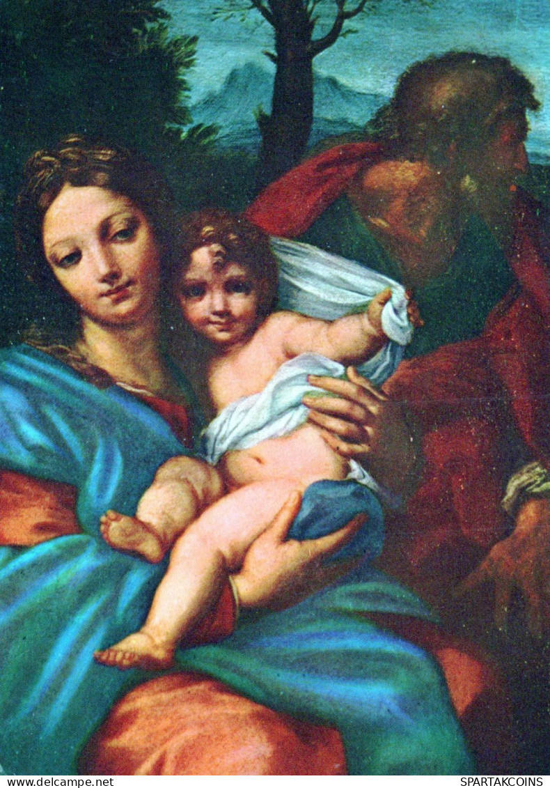 Virgen Mary Madonna Baby JESUS Religion Vintage Postcard CPSM #PBQ183.A - Vierge Marie & Madones