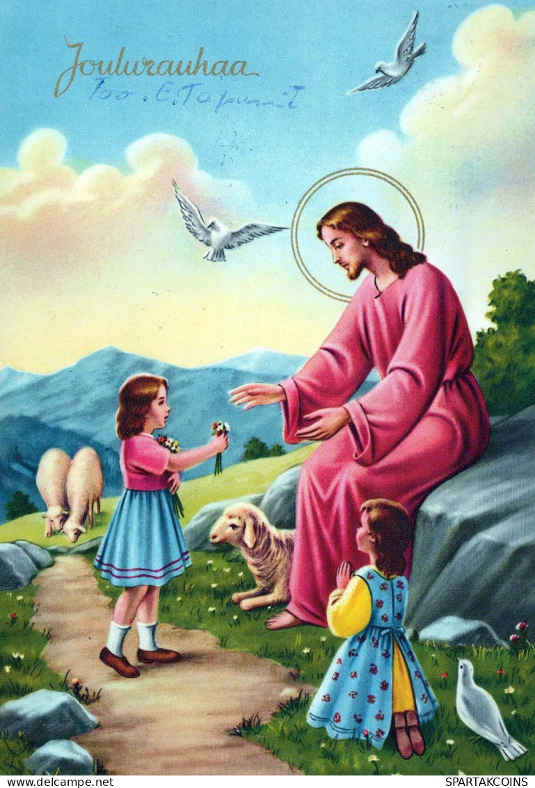 JESUS CHRIST Christianity Religion Vintage Postcard CPSM #PBP807.A - Jezus