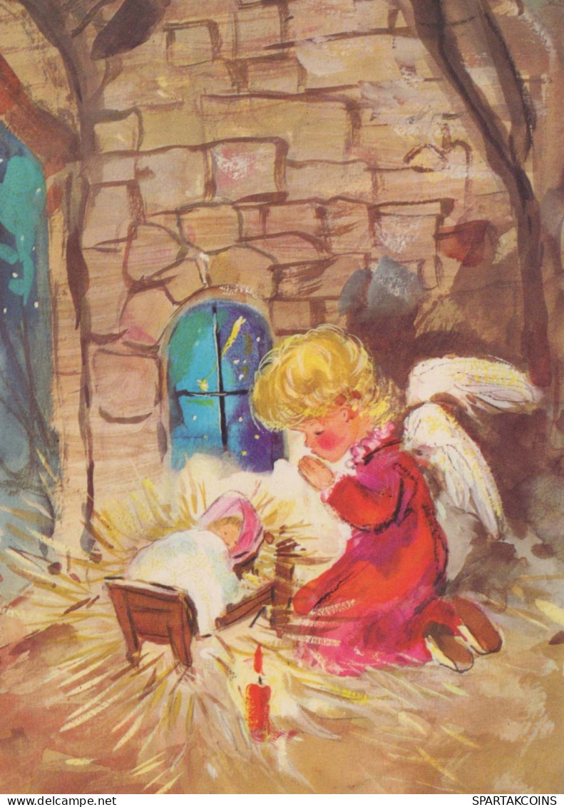ENGEL Weihnachten Jesuskind Vintage Ansichtskarte Postkarte CPSM #PBP351.A - Angels