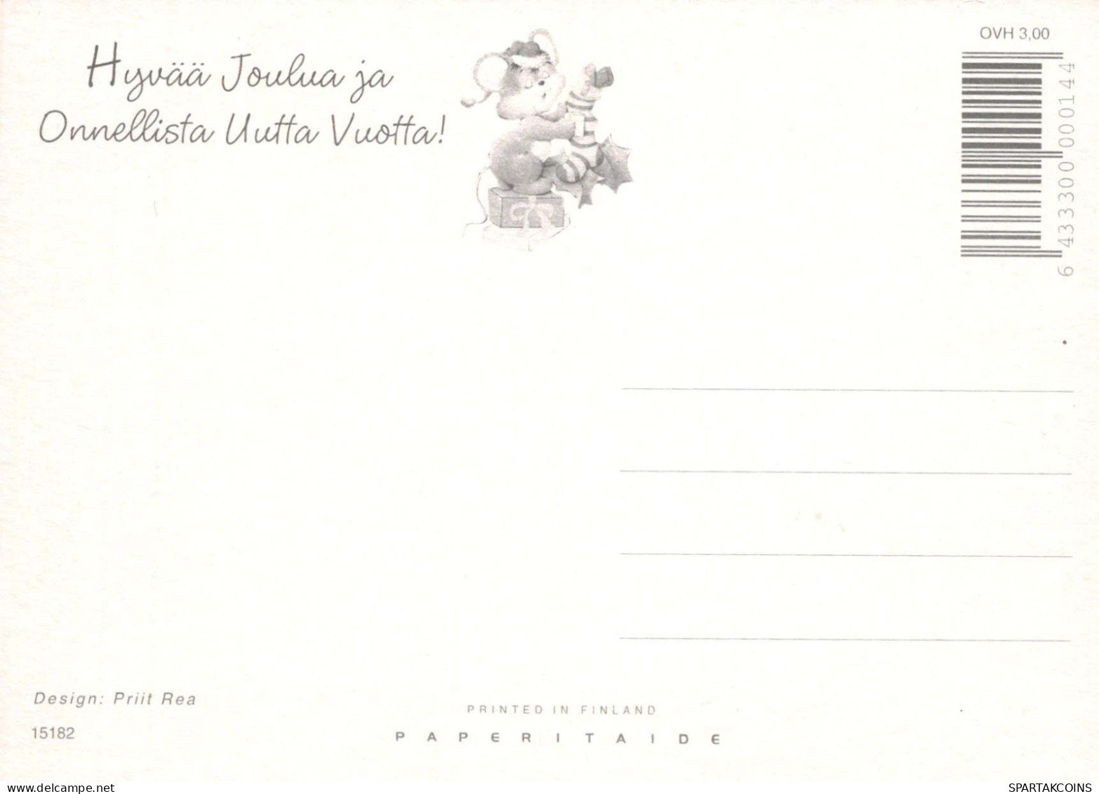 PAPÁ NOEL Feliz Año Navidad GNOMO Vintage Tarjeta Postal CPSM #PBL804.A - Santa Claus