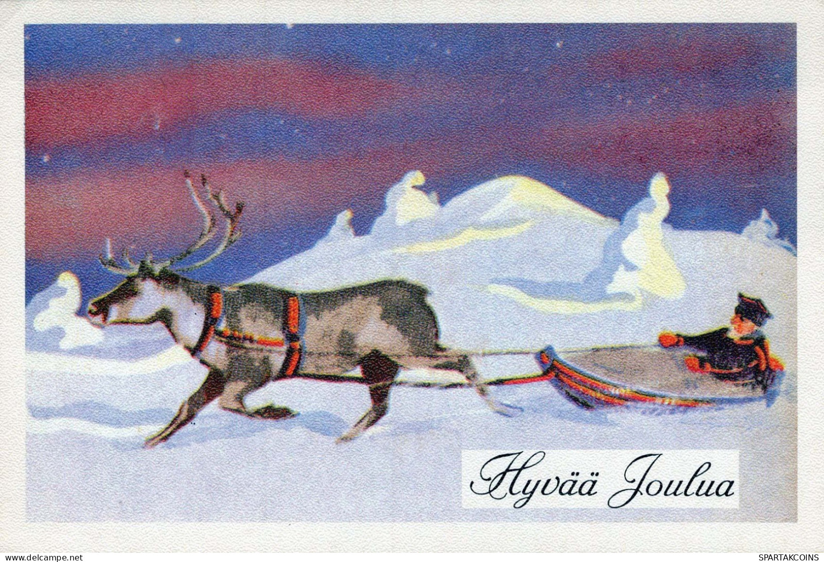 BABBO NATALE Buon Anno Natale GNOME Vintage Cartolina CPSM #PBL715.A - Santa Claus