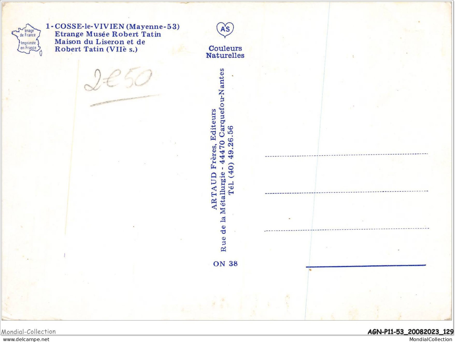 AGNP11-0913-53 - Cosse-le-vivien - Entrage Musée Robert Tatin - Autres & Non Classés