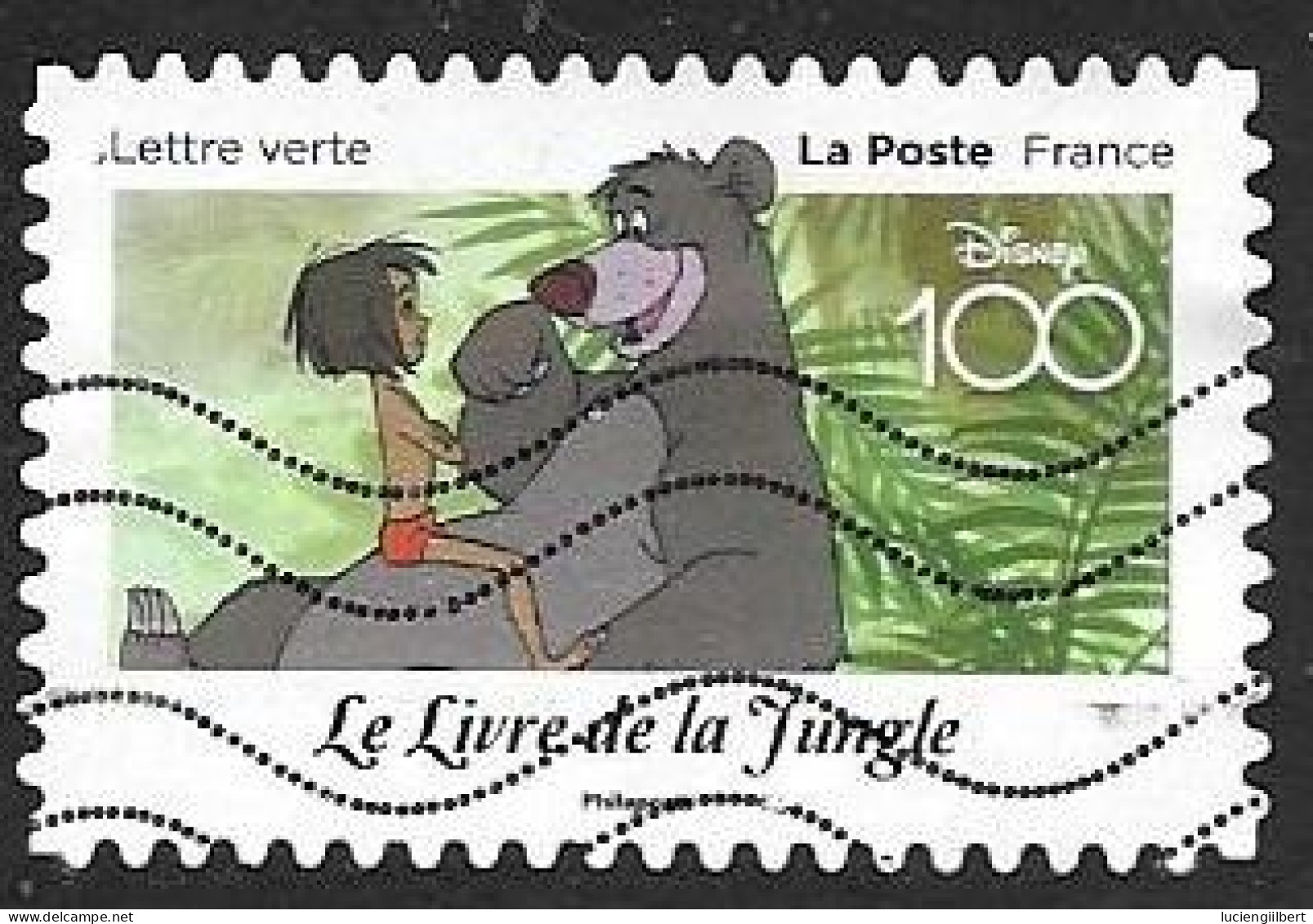 TIMBRE N° ??  - ADHESIF  -  LE LIVRE DE LA JUNGLE        - OBLITERE  - 202 ?? - Used Stamps