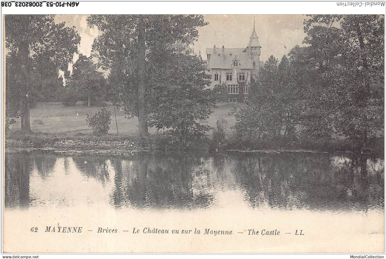 AGNP10-0800-53 - MAYENNE - Brives - Le Chateau Vu Sur La Mayenne - The Castle - Mayenne