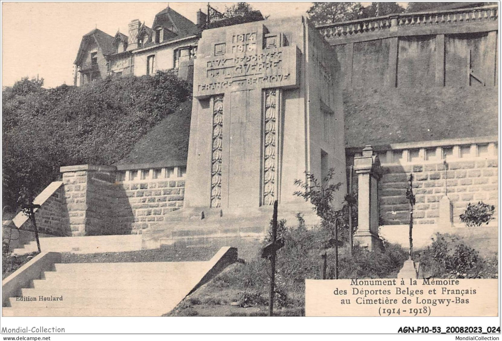 AGNP10-0793-53 - LONGWY-BAS - Monument A La Memoire Des Déportes Belges Et Francais Au Cimetière - Autres & Non Classés