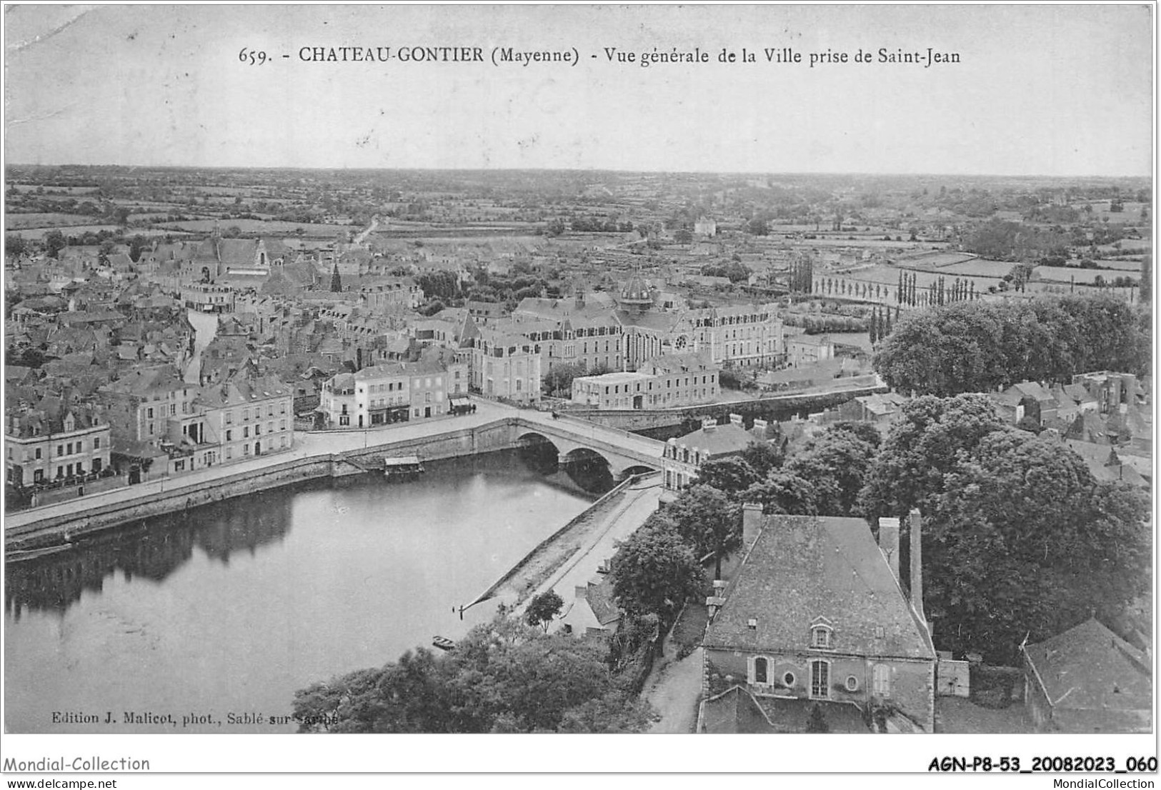 AGNP8-0673-53 - CHATEAU-GONTIER - Vue Générale De La Ville Prise De Saint-jean - Chateau Gontier