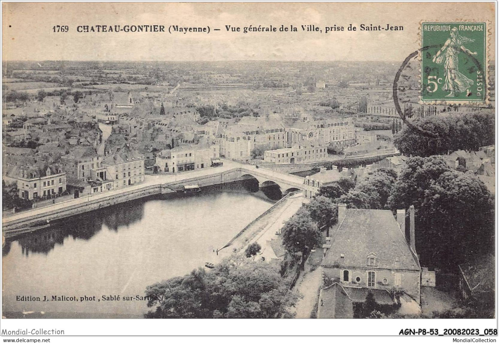 AGNP8-0672-53 - CHATEAU-GONTIER - Vue Générale De La Ville Prise De Saint-jean - Chateau Gontier