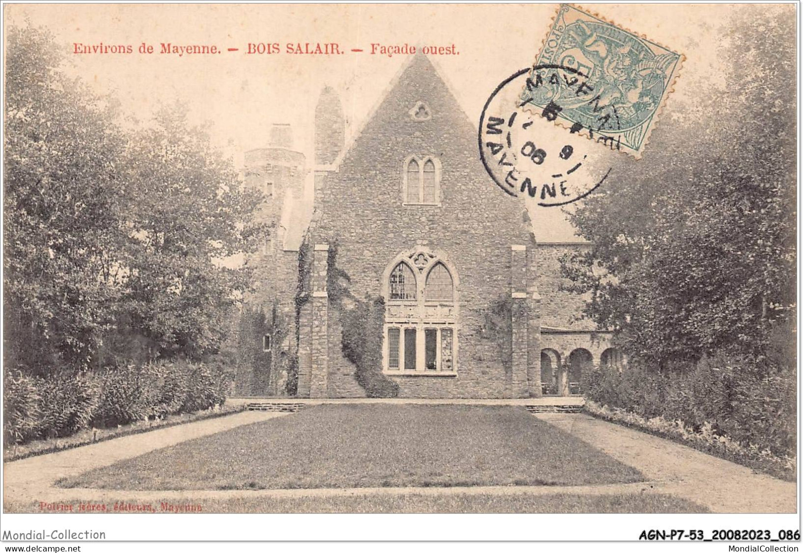 AGNP7-0597-53 - Environs De Mayenne - Bois Salair - Façade Ouest - Mayenne