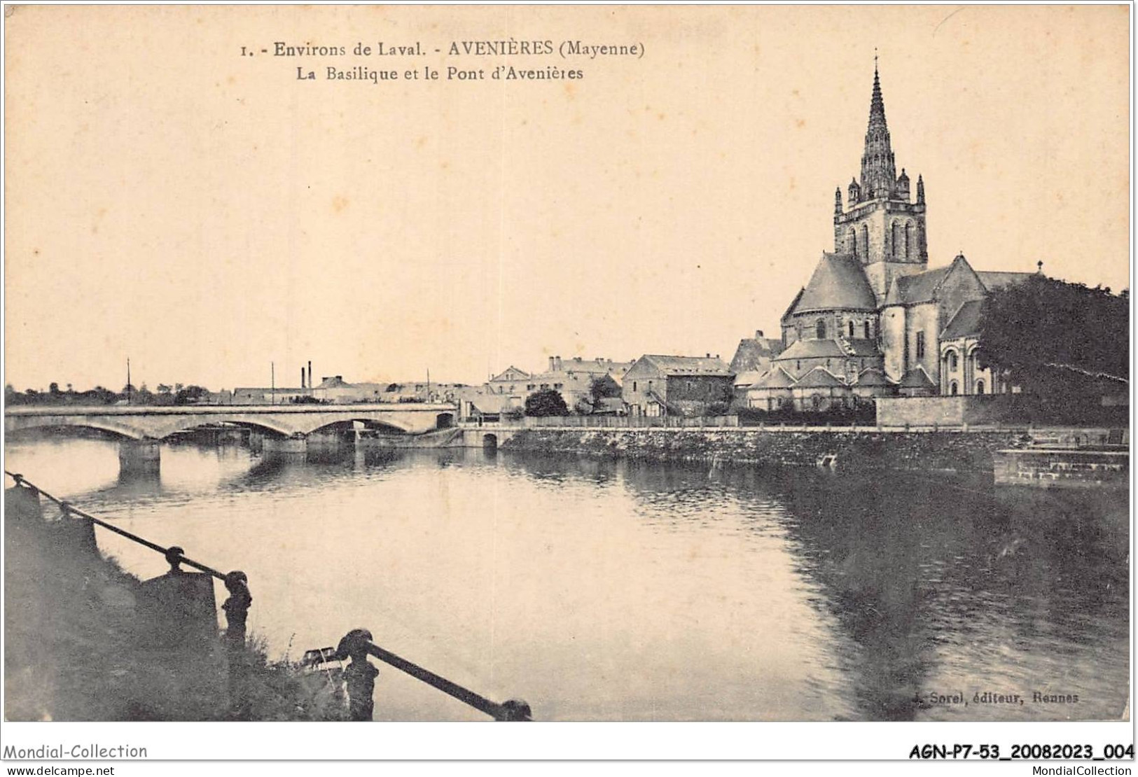 AGNP7-0556-53 - Environs De Laval - Avenières - La Basilique Et Le Pont D'avenières - Laval