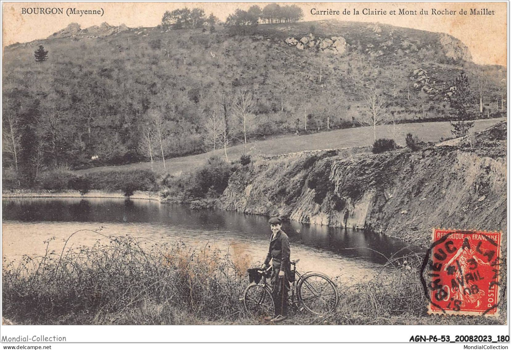 AGNP6-0553-53 - BOURGON - Carrière De La Clairie Et Mont Du Rocher De Maillet - Other & Unclassified