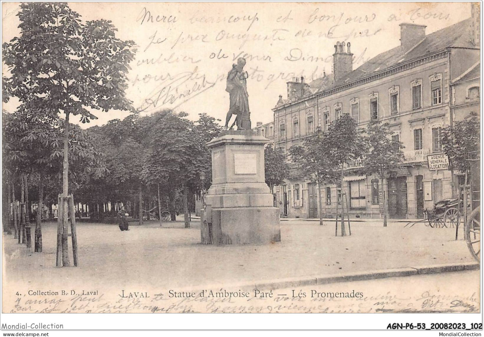 AGNP6-0514-53 - LAVAL - Statue D'amboise-paré - Les Promenades - Laval