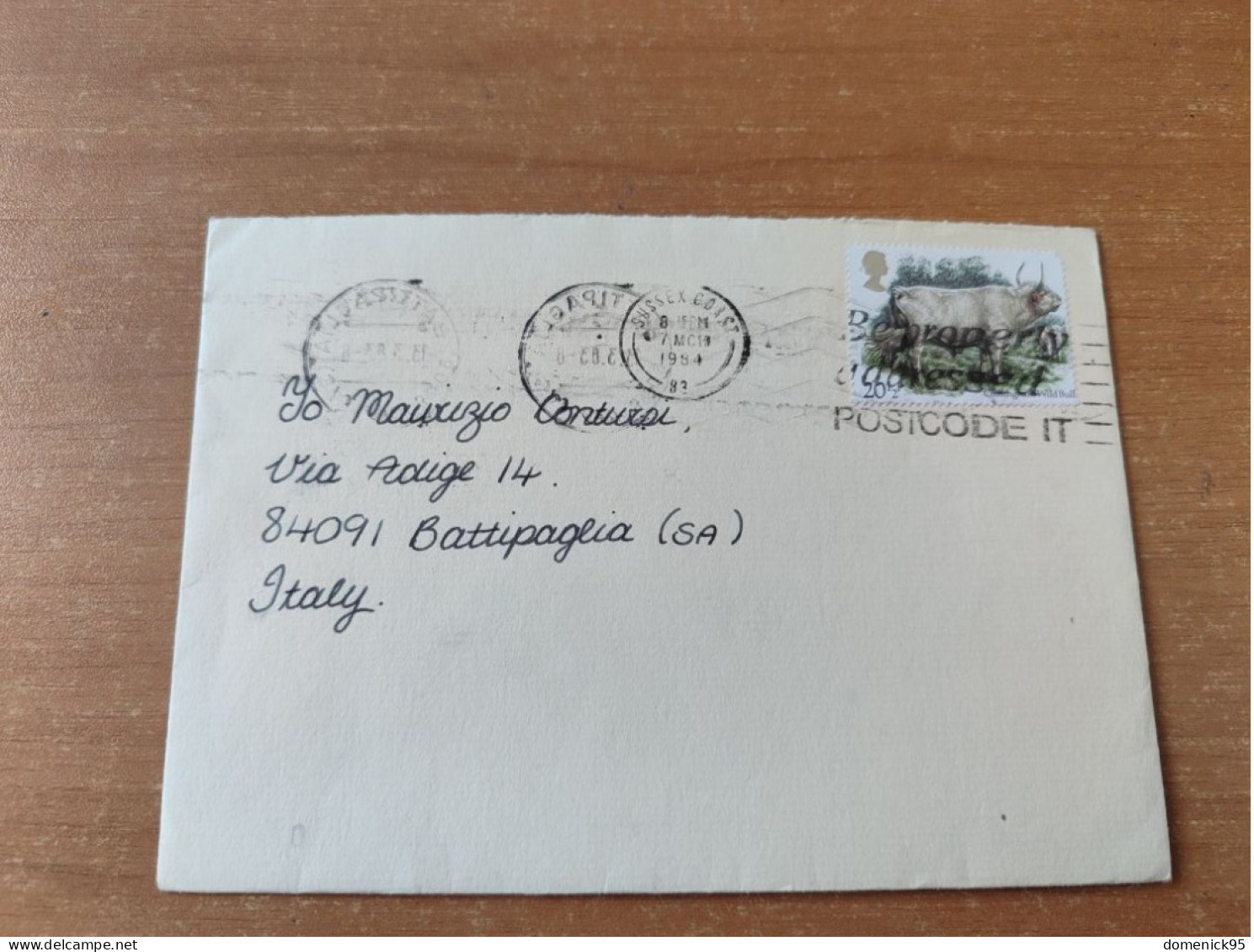 1984 - Lettera Per L'Italia - Poststempel