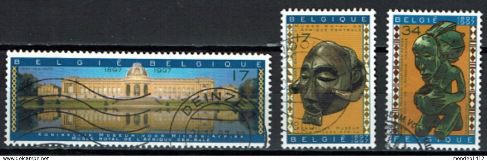 België 1997 OBP 2727/2729 - Y&T 2727/29 - Musée Royal De L'Afrique, Museum Voor Midden-Afrika - Used Stamps