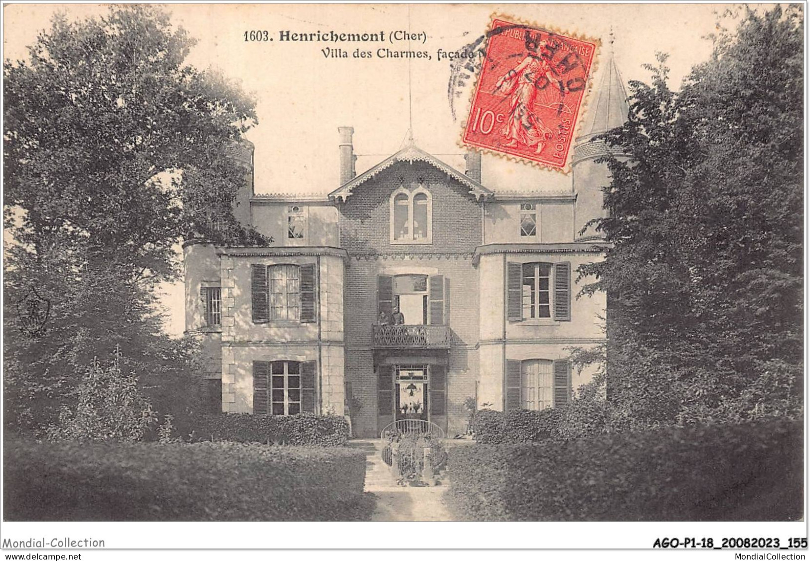AGOP1-0079-18 - HENRICHEMONT - Cher - Villa Des Charmes - Façade Nord - Henrichemont