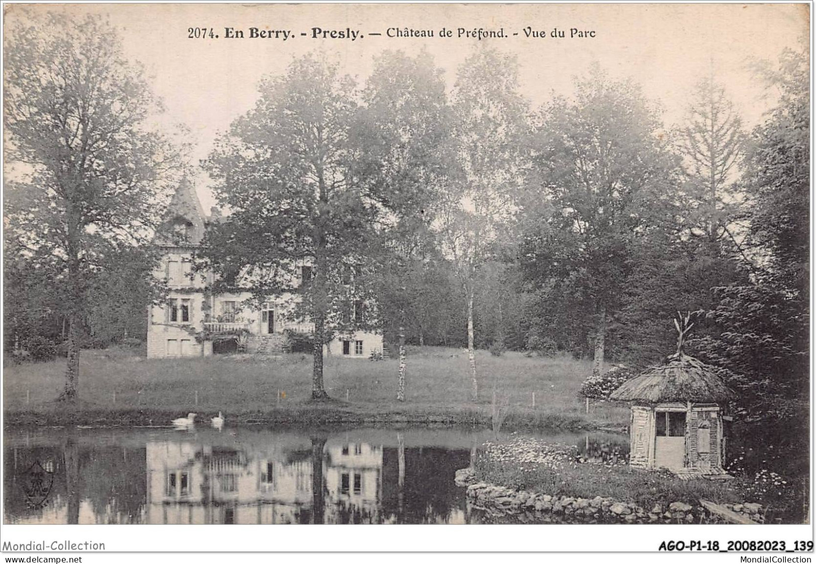 AGOP1-0071-18 - En Berry - PRESLY - Chateau De Préfond - Vue Du Parc - Vierzon
