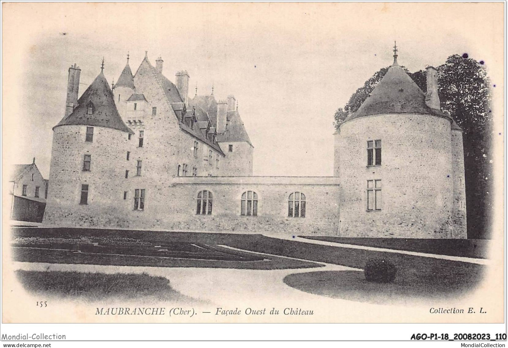 AGOP1-0056-18 - MAUBRANCHE - Cher - Façade Ouest Du Chateau - Bourges