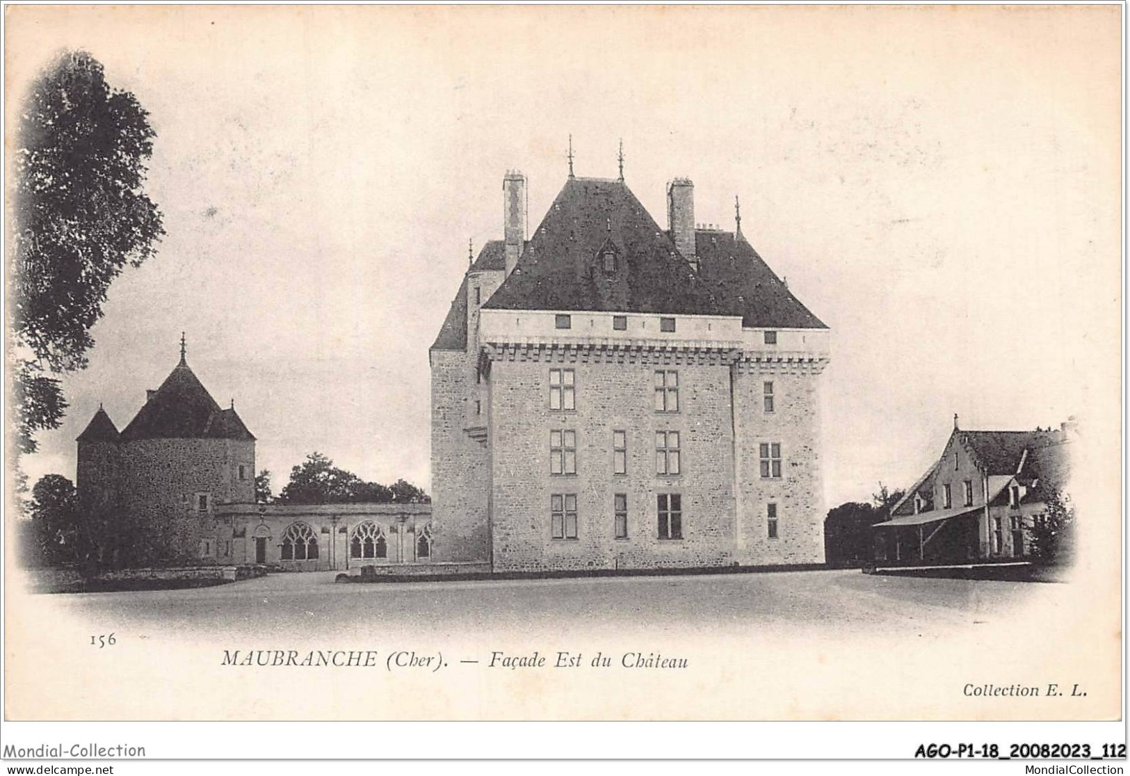 AGOP1-0057-18 - MAUBRANCHE - Cher - Façade Est Du Chateau - Bourges