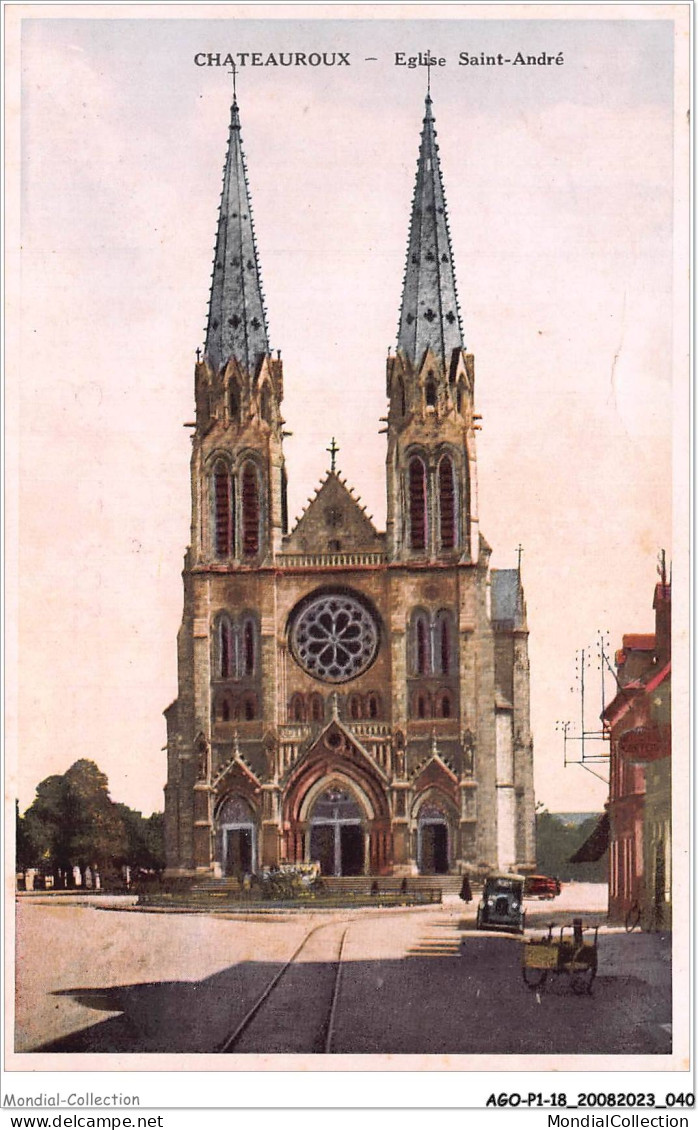 AGOP1-0021-18 - CHATEAUROUX - église Saint-andré - Andere & Zonder Classificatie