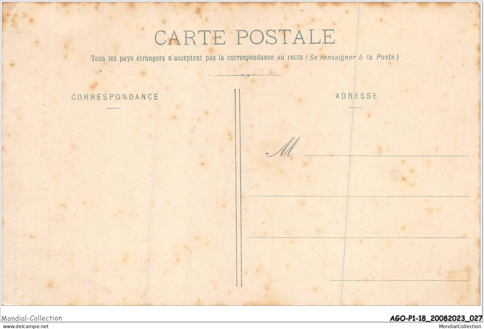 AGOP1-0014-18 - LA FAYE - Par Ennordres - Andere & Zonder Classificatie