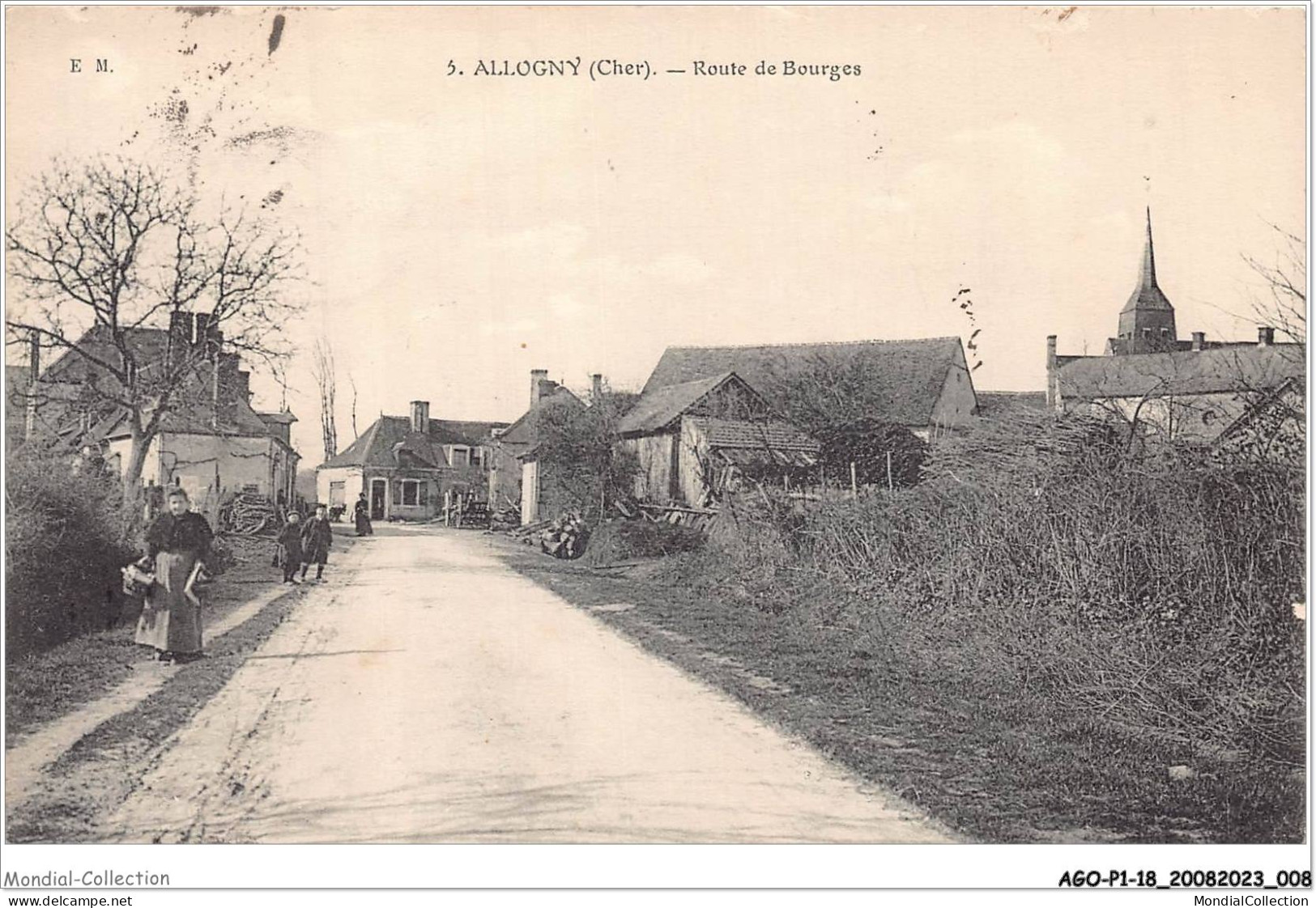 AGOP1-0005-18 - ALLOGNY - Cher - Route De Bourges - Bourges