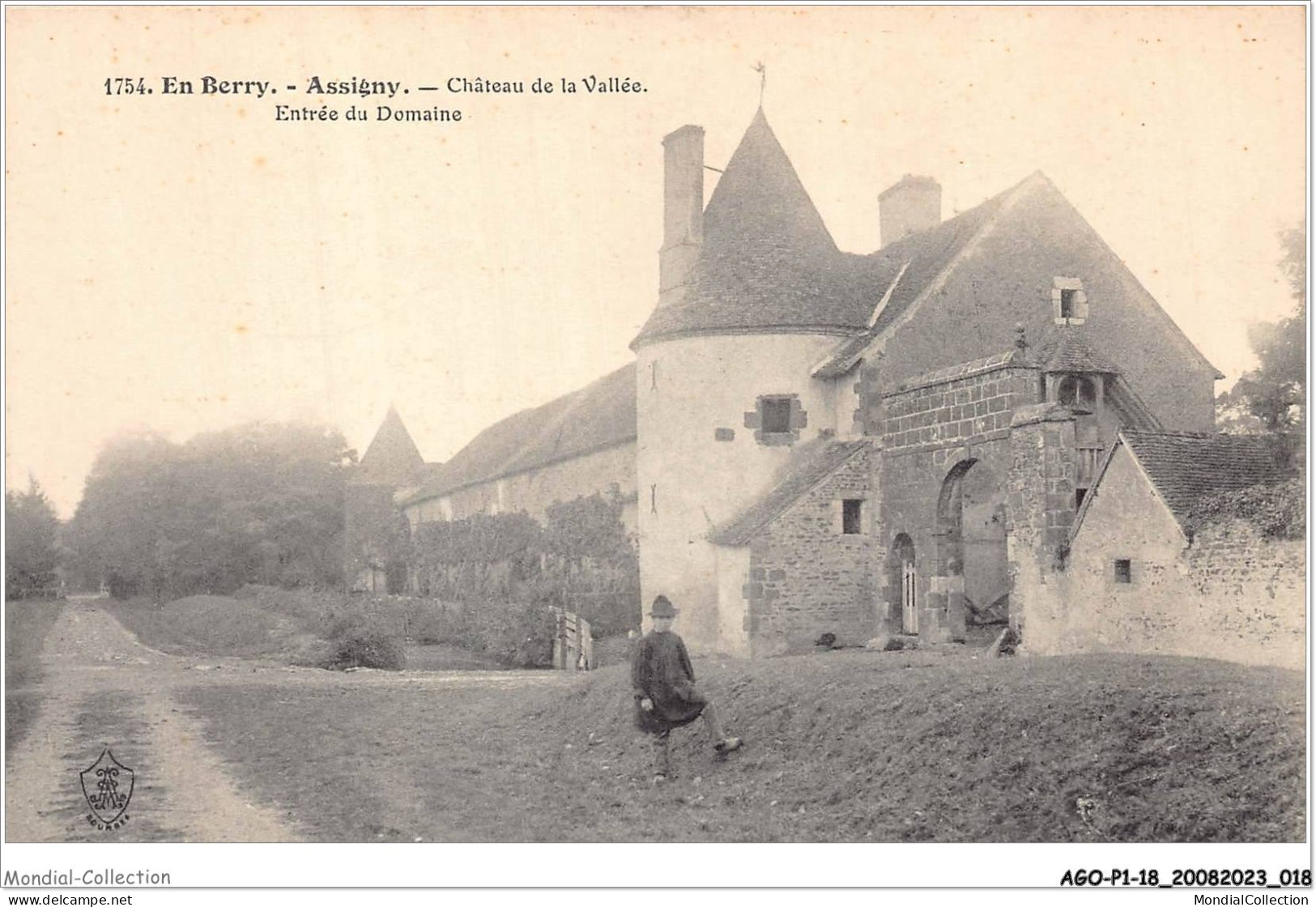 AGOP1-0010-18 - En Berry - ASSIGNY - Chateau De La Vallée - Entrée Du Domaine - Bourges