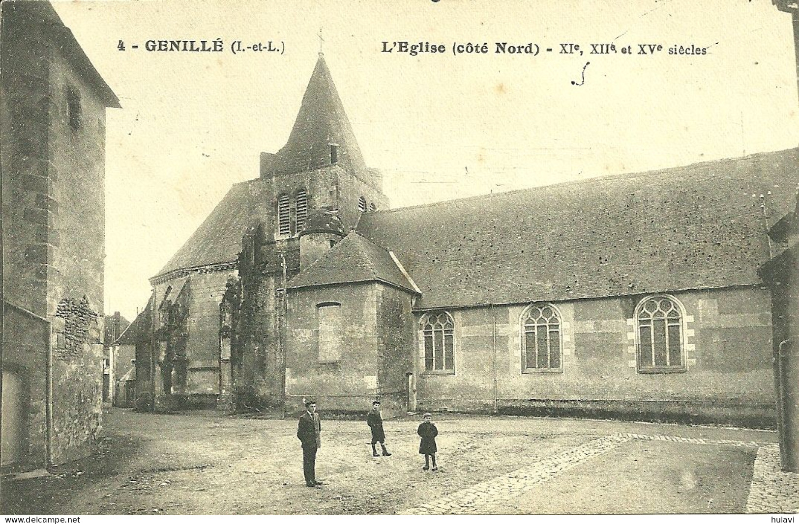 37  GENILLE - L' EGLISE (coté Nord) ..... (ref 140) - Genillé