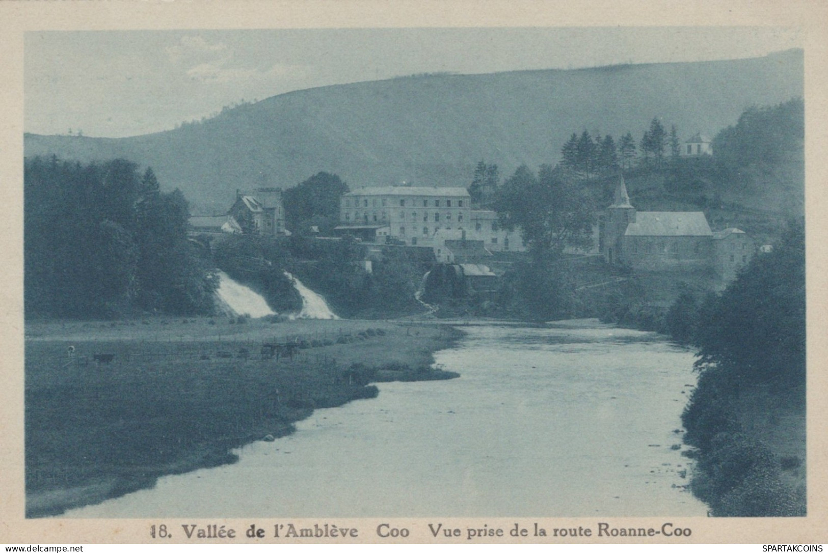 BELGIO COO WATERFALL Provincia Di Liegi Cartolina CPA Unposted #PAD033.A - Stavelot