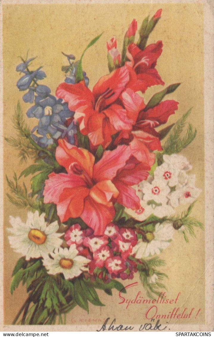 FLORES Vintage Tarjeta Postal CPA #PKE707.A - Flowers