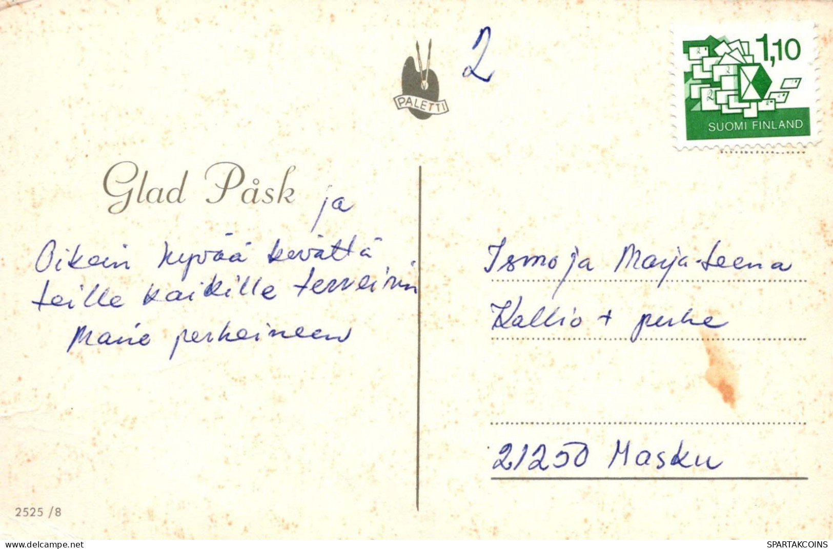 OSTERN EI KANINCHEN Vintage Ansichtskarte Postkarte CPA #PKE200.A - Easter