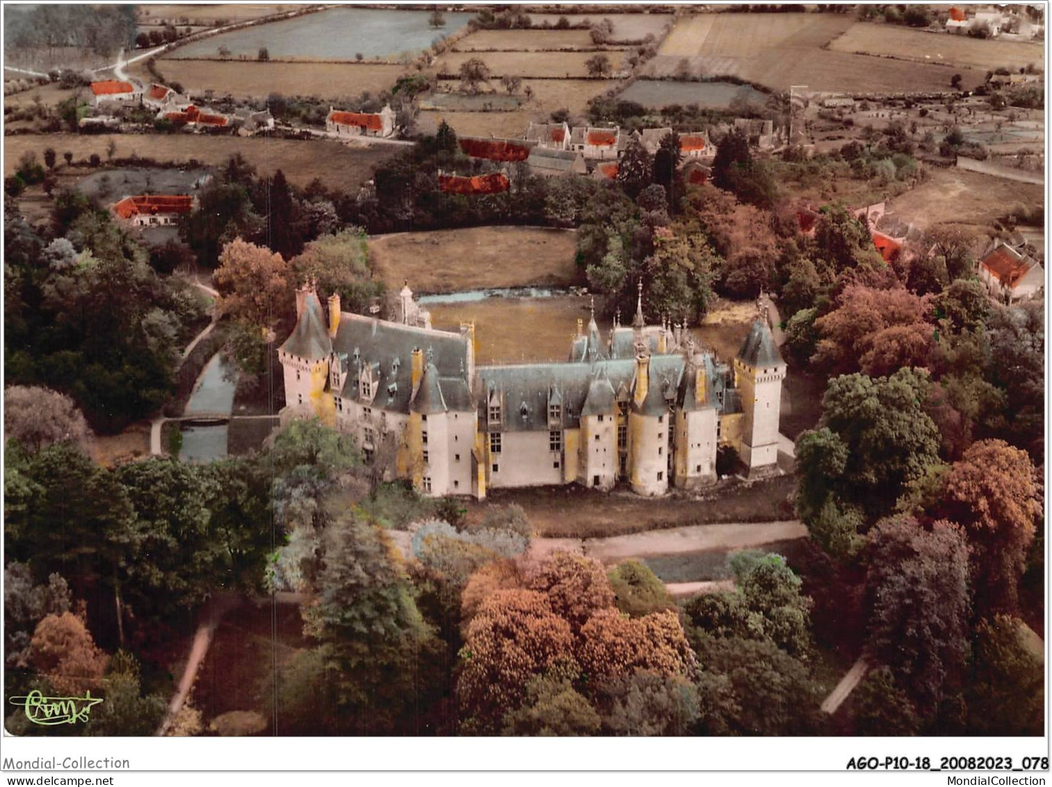 AGOP10-0868-18 - MEILLANT - Cher - Le Chateau - Vue Aérienne - Partie Féodale Construite Vers 1300 Par Jean De Sancerre - Meillant