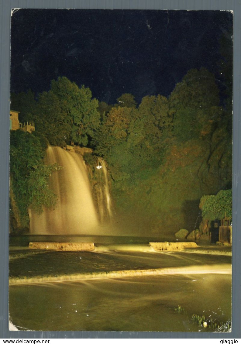 °°° Cartolina - Isola Del Liri Cascata Grande Notturno - Viaggiata °°° - Frosinone