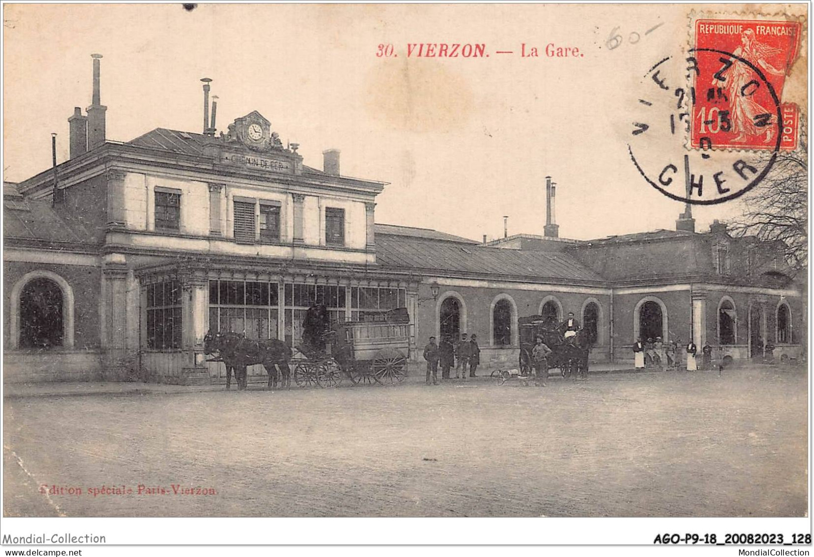 AGOP9-0814-18 - VIERZON - La Gare - Vierzon