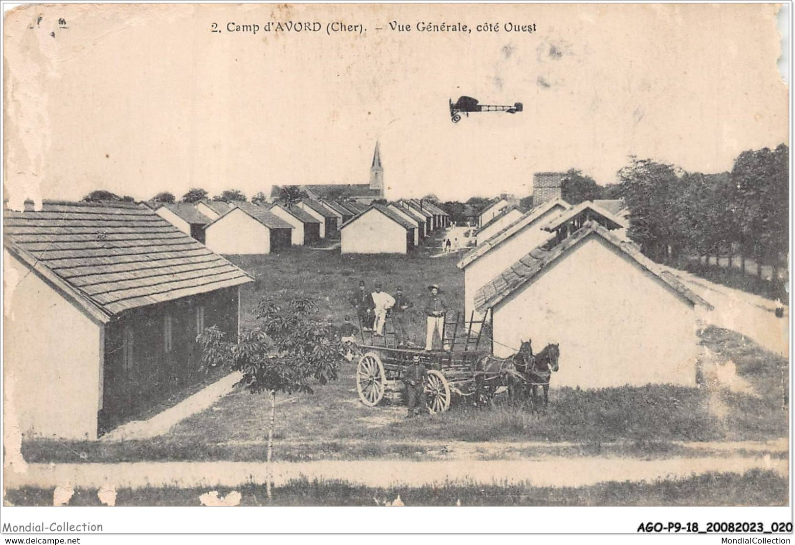 AGOP9-0760-18 - Camp D'AVORD - Cher - Vue Générale - Côté Ouest - Avord