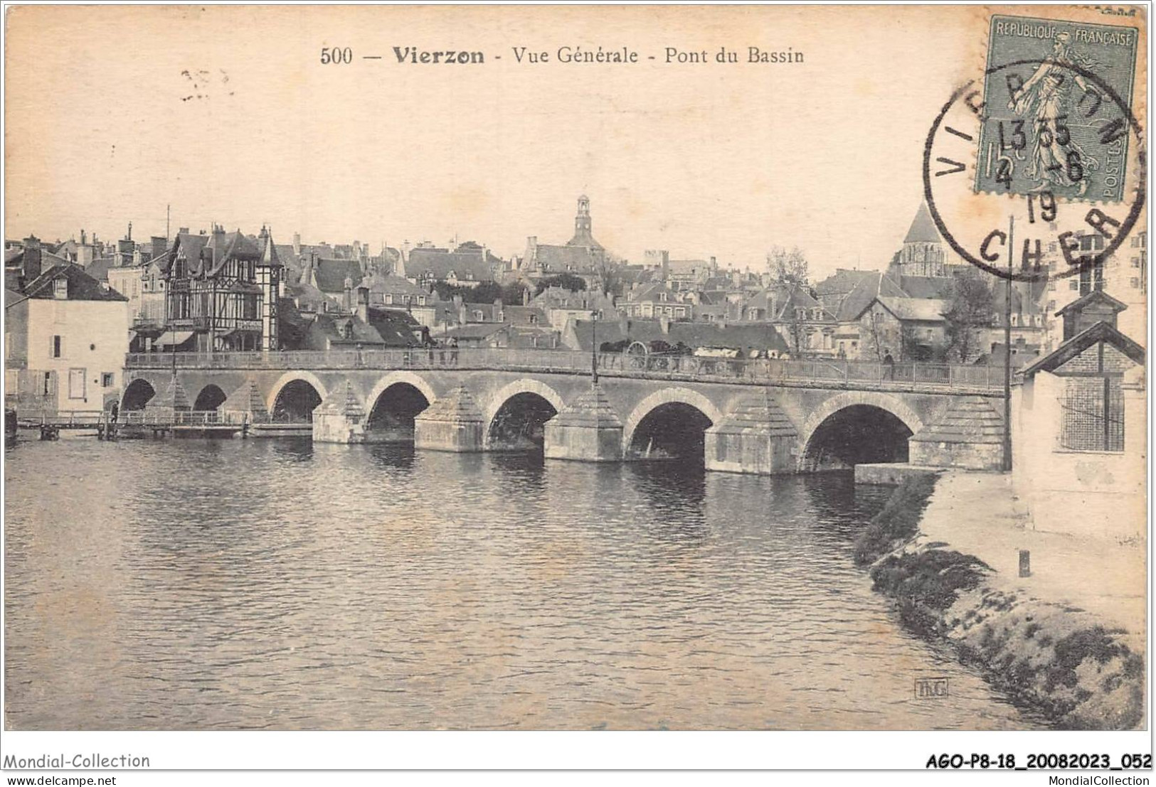 AGOP8-0683-18 - VIERZON - Vue Générale - Pont Du Bassin - Vierzon