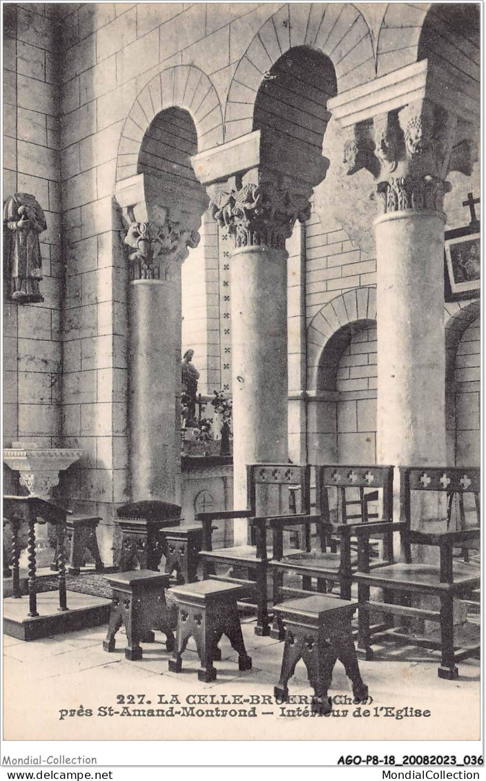 AGOP8-0675-18 - LA CELLE-BRUERE - Cher - Près ST-AMAND-MONTROND - Intérieur De L'église - Saint-Amand-Montrond