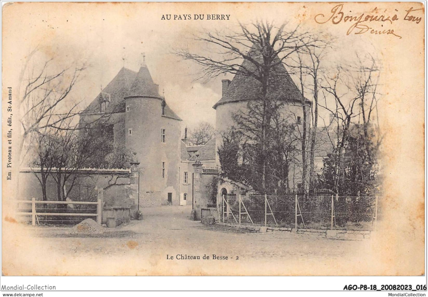 AGOP8-0665-18 - AU PAYS DU BERRY - Le Chateau De Besse - Andere & Zonder Classificatie