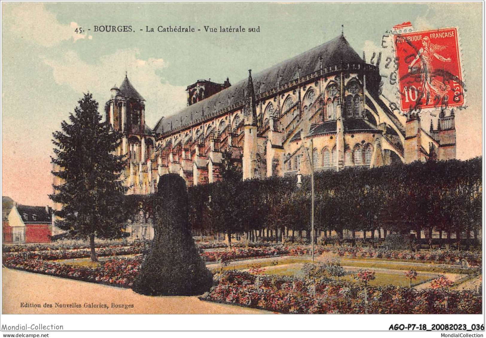 AGOP7-0577-18 - BOURGES - La Cathédrale - Vue Latérale Sud - Bourges