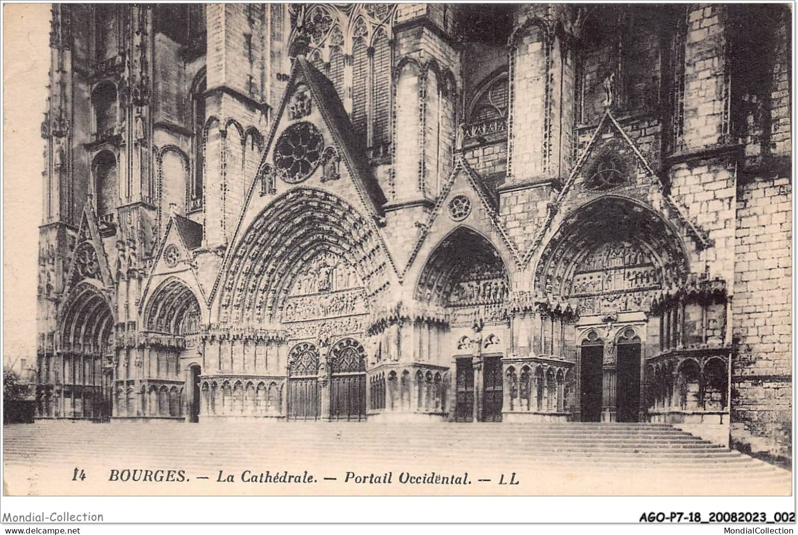 AGOP7-0560-18 - BOURGES - La Cathédrale - Portail Occidental - Bourges