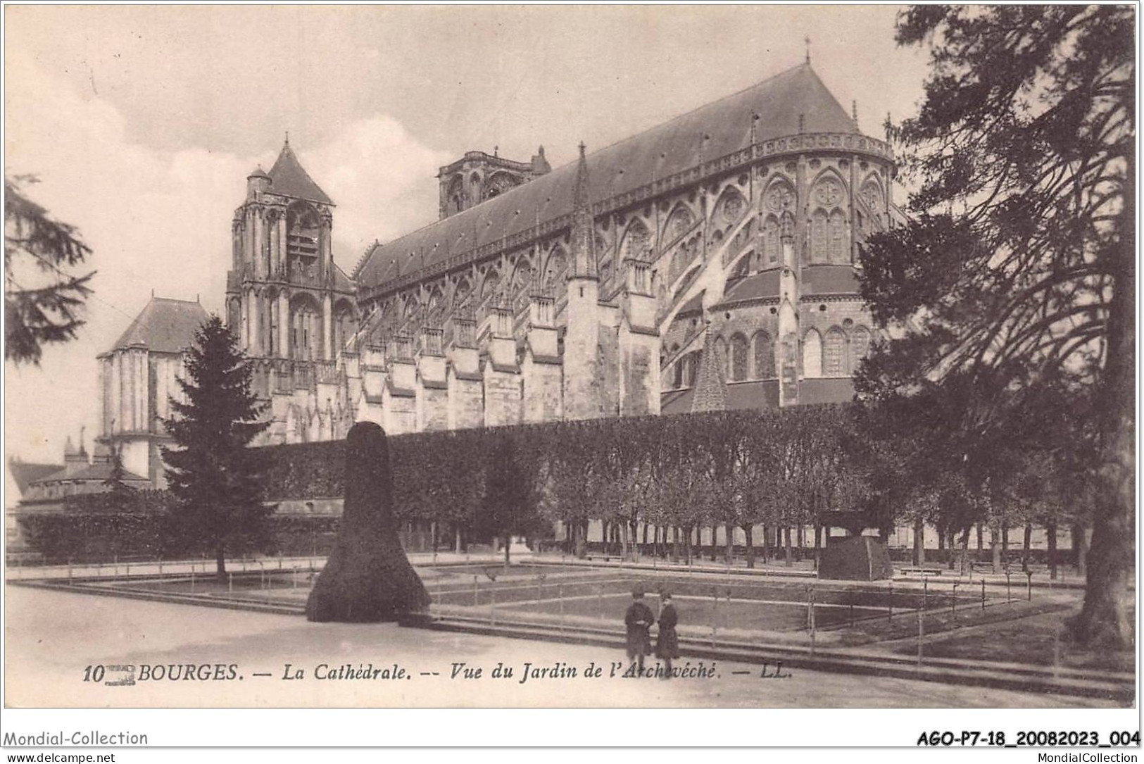 AGOP7-0561-18 - BOURGES - La Cathédrale - Vue Du Jardin De L'archévêché - Bourges