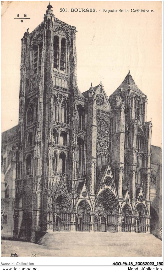 AGOP6-0540-18 - BOURGES - Façade De La Cathédrale  - Bourges