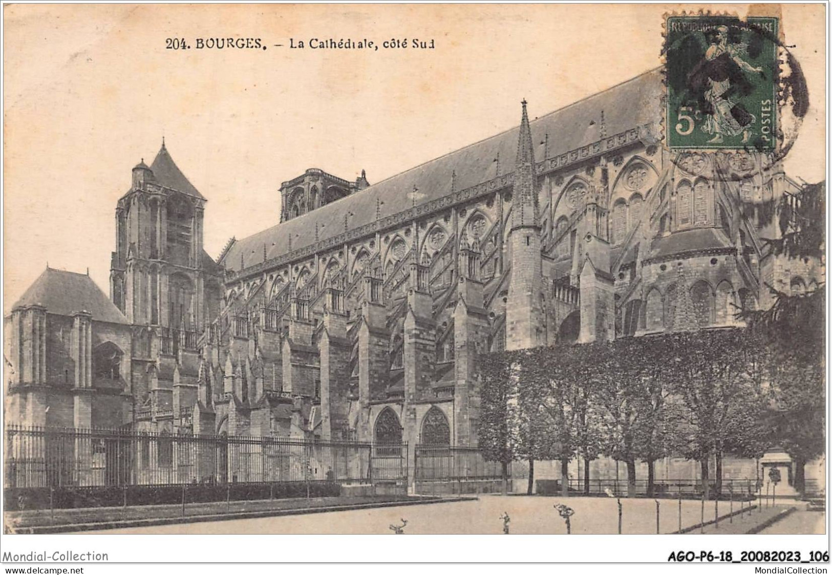 AGOP6-0518-18 - BOURGES - La Cathédrale - Côté Sud - Bourges