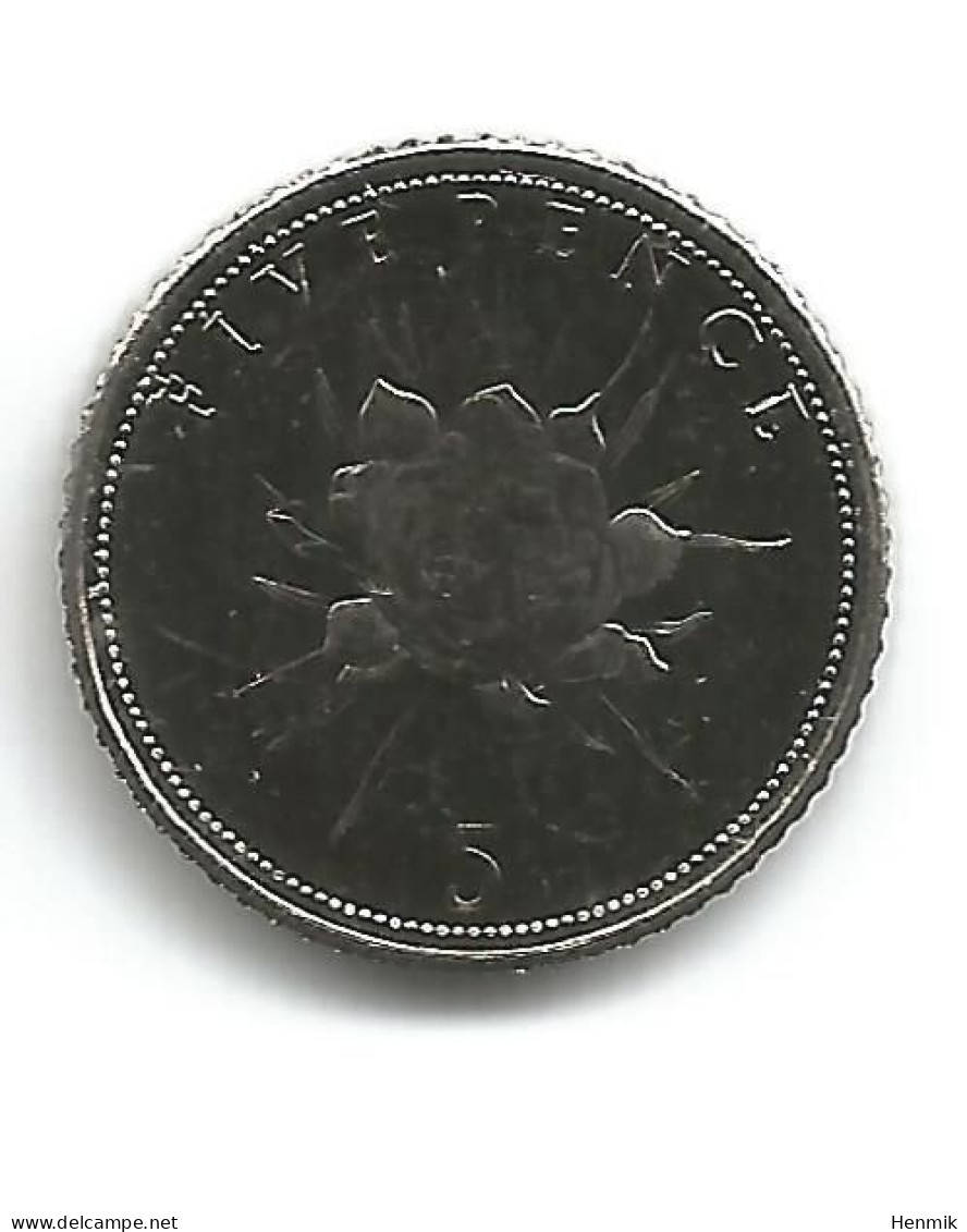 Gibraltar 2014 5p Candytuf Flower Coin - Gibraltar