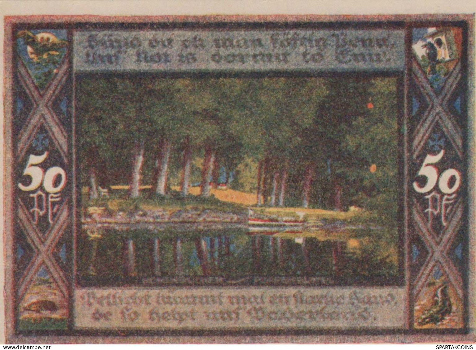 50 PFENNIG 1921 Stadt POPPENBÜTTEL Schleswig-Holstein DEUTSCHLAND Notgeld #PG183 - [11] Emissions Locales